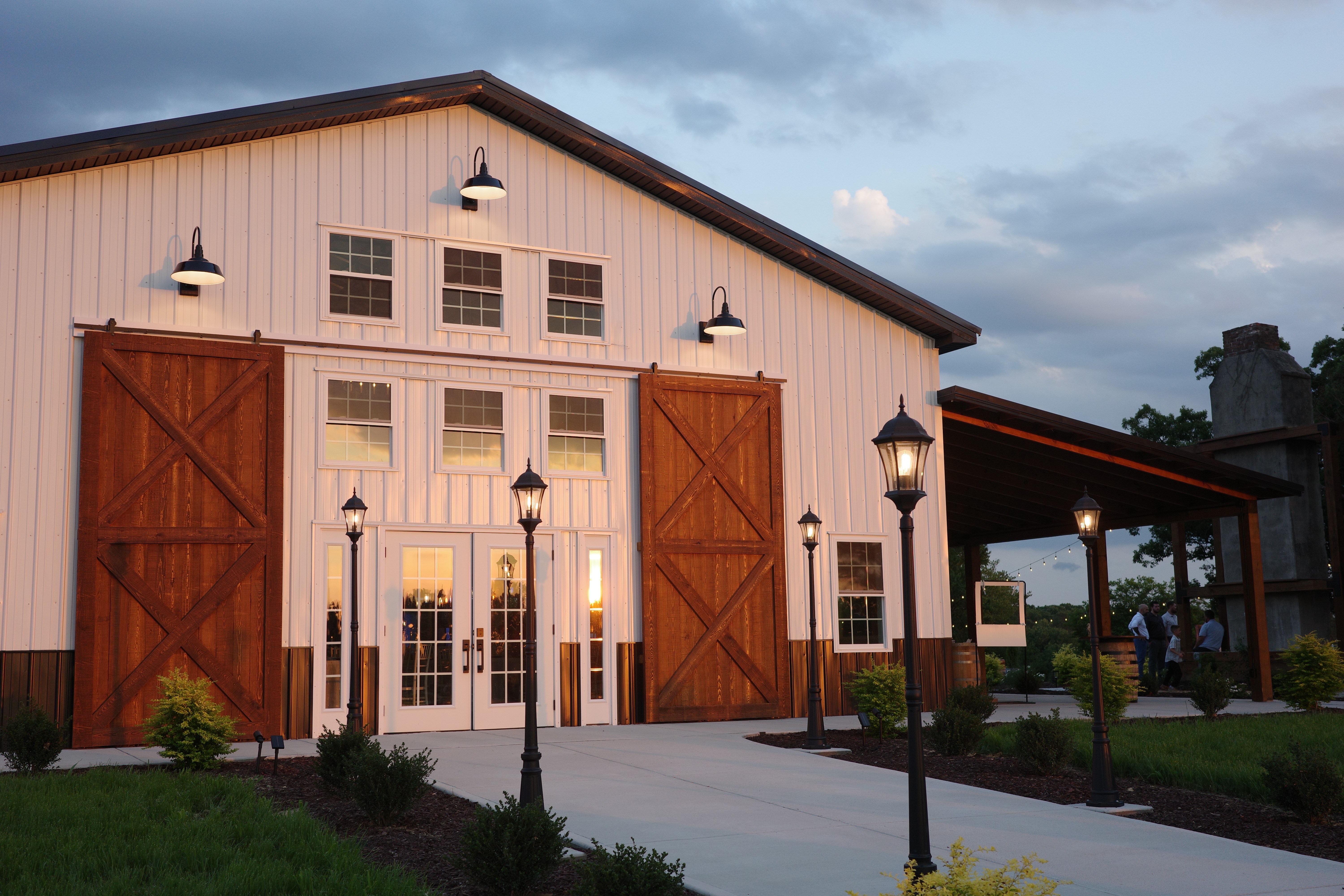Barn at golden hour