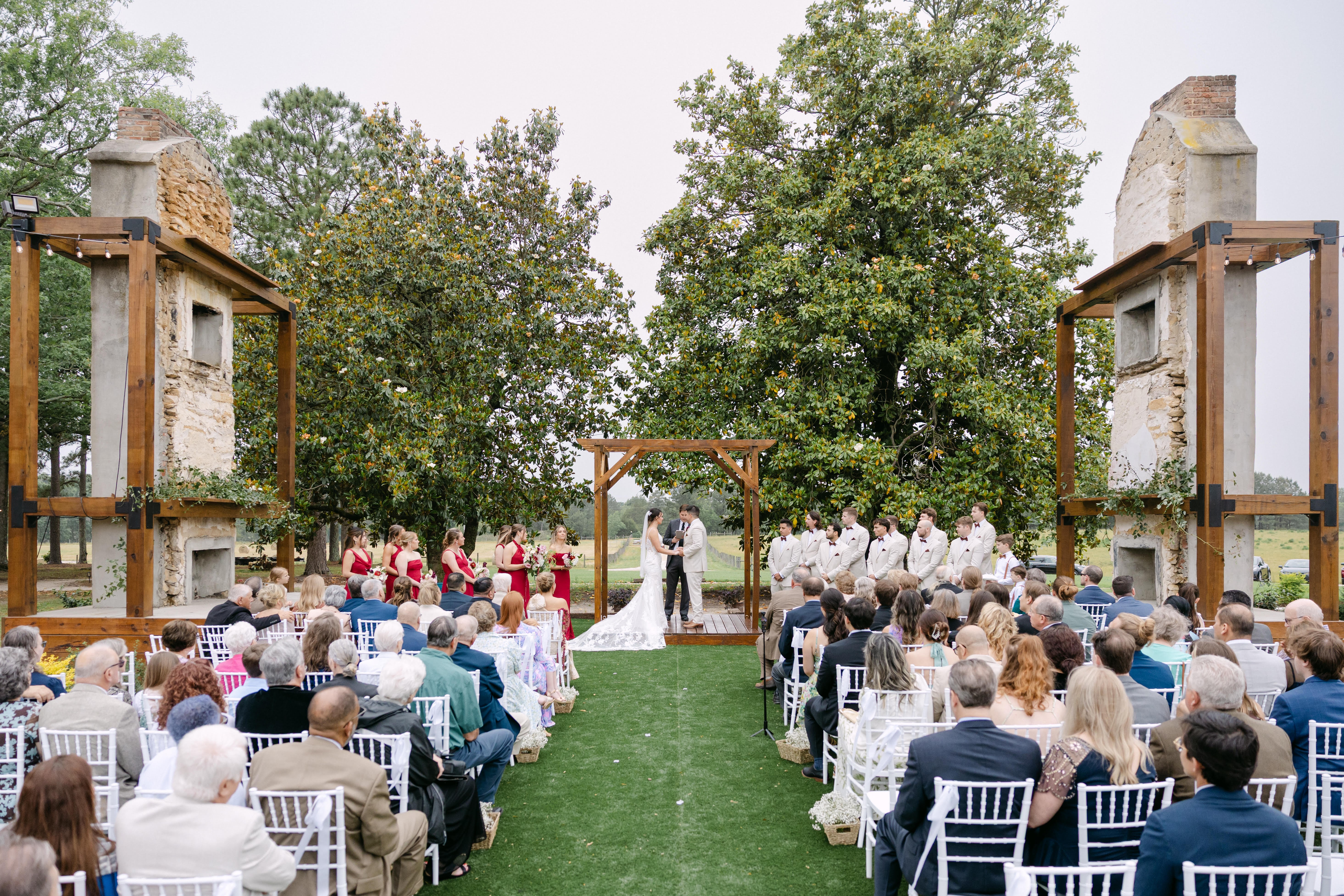 Couple at ceremony